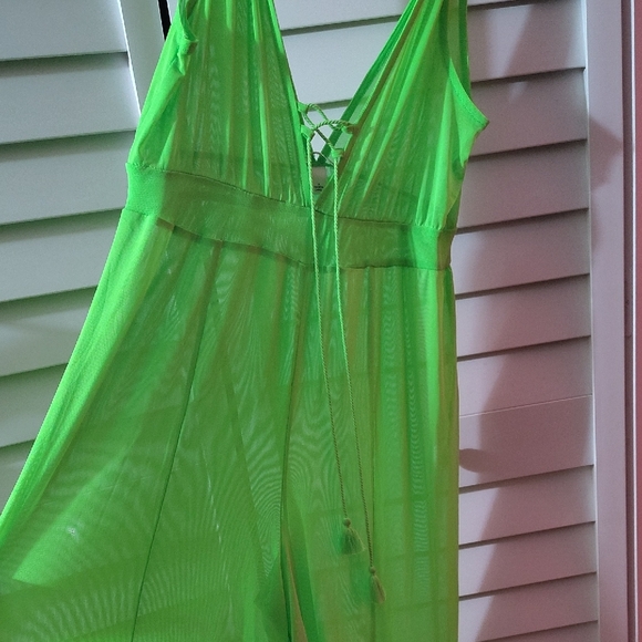 Derek Heart Bright Green Dress